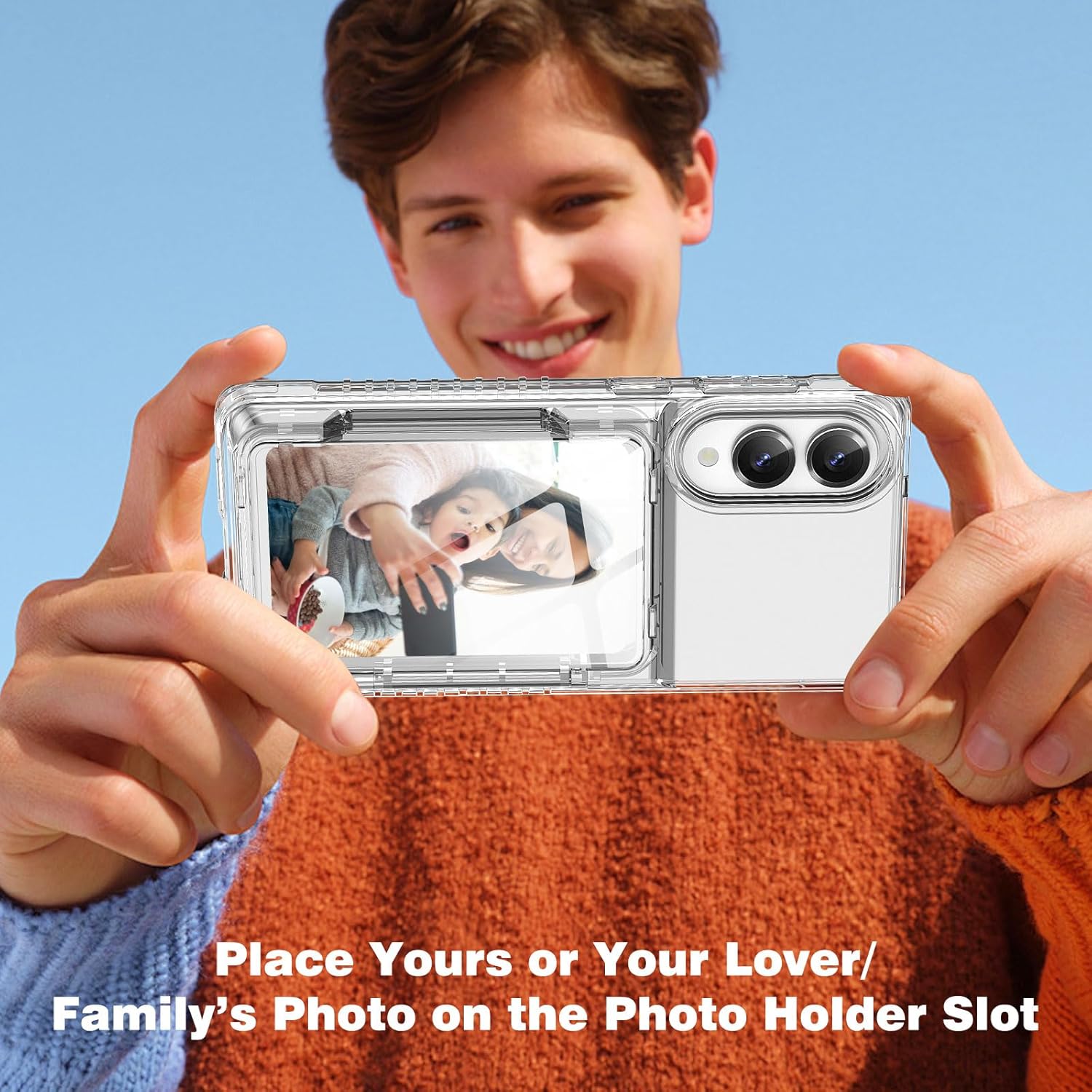 ACANDYA for Samsung Galaxy S25 Edge Case Wallet Clear with Card Holder Protective Shockproof Anti-Scratch Anti-Yellow Heavy Duty Protection Cover for Samsung Galaxy S25 Edge 6.7 inch Transparent - Image 4