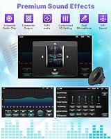 Hikity 1 DIN Android 11 Autórádió 9" Érintőképernyővel - Vezeték Nélküli CarPlay, Bluetooth, WiFi, GPS Navigáció, Tolatókamera, 2GB RAM + 32 7