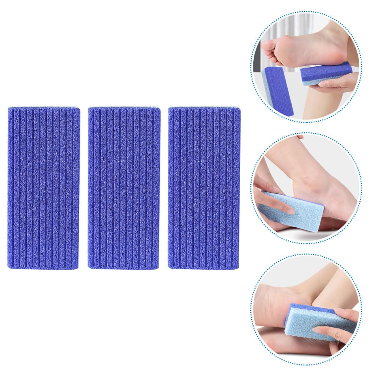 minkissy 4 Set Di Scrub Per Piedi Rimozione Della Pelle Morta Per Strumenti Per Piedi Lima Per Piedi Bifacciale Esfoliante 3 Pezzi * 4