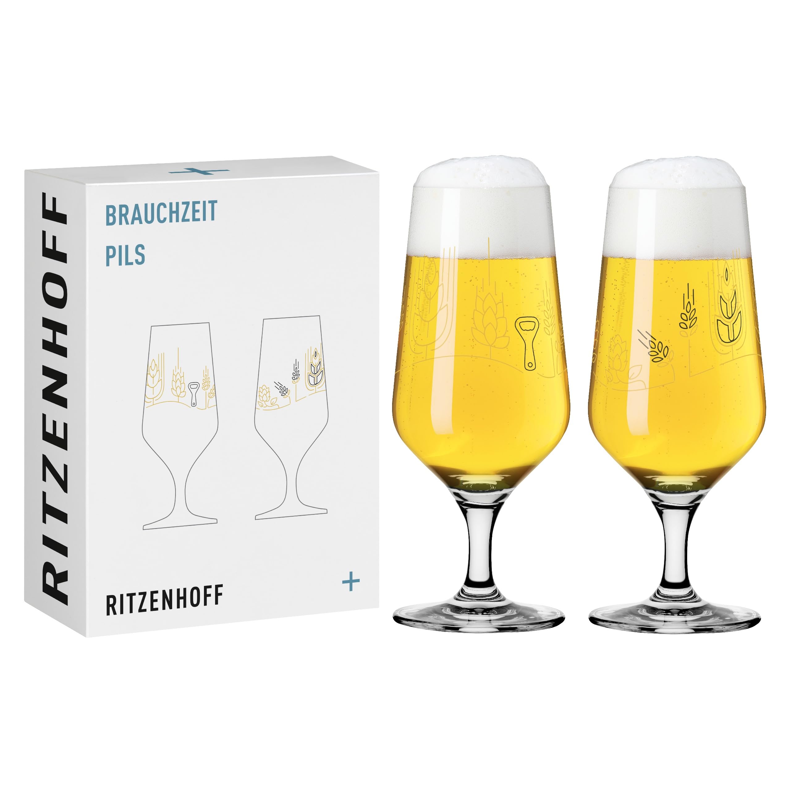 Lot de deux verres à bière RITZENHOFF - Arts de la table Lot de deux verres à bière RITZENHOFF - Arts de la table