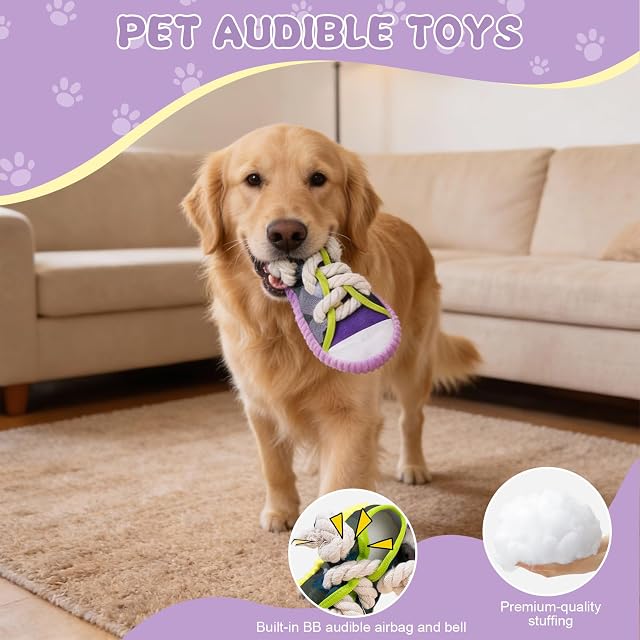 Foto 3 de 8 de FooYee 2 Piezas Juguete para Morder para Perros y Cachorros