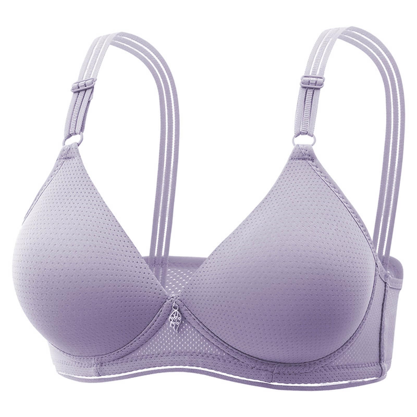 Seamless Bras for Women Plus Size No Underwire Full Coverage Bralettes Convertible Thin Straps Sleep Comfort Bras