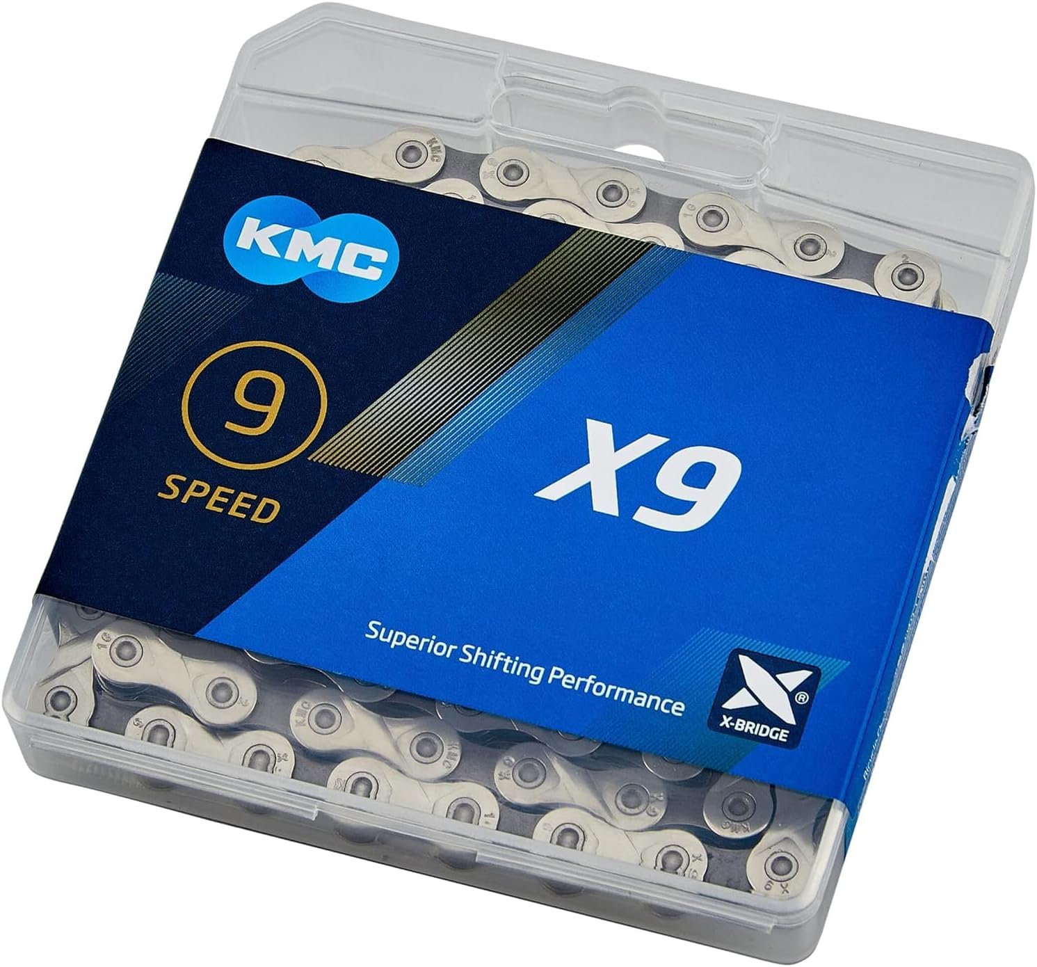 X9 9 Speed Chain, Silver/Grey, 122 Link