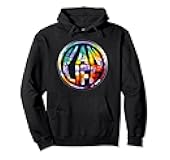 Van Life Circle Distressed - Van Dweller Lifestyle Nation Pullover Hoodie
