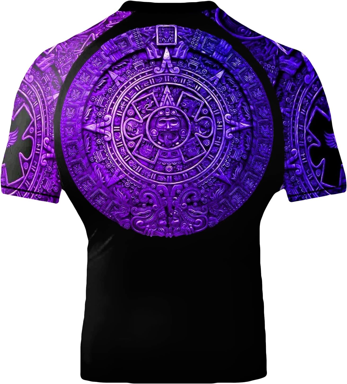 Raven FightwearRaven Fightwear Men's Aztec Ranked Jiu Jitsu BJJ Rash Guard Short Sleeve MMA