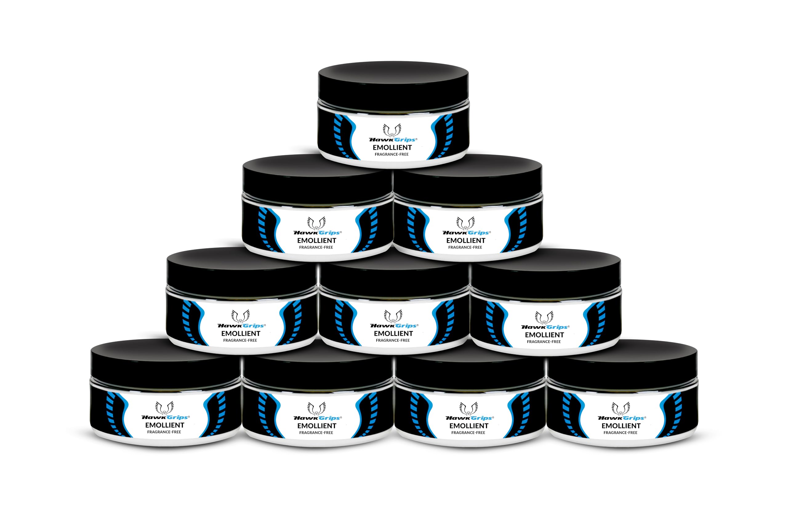 HawkGrips, 8oz Massage Emollient 10ct, Fragrance-Free, Shea Butter, Oil Based, Vegan, Soft Tissue Mobilization and Lubrication for Manual and Assisted Massage Therapy Techniques, Cream Alternative