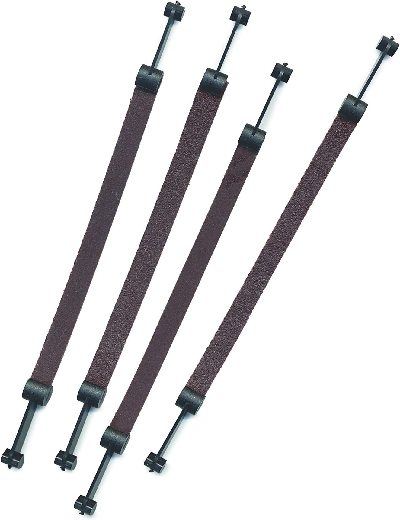 Hegner Inserts for Scroll Saw Grit Cloths 1/2, Set of 4, Rust Red/Black, 00002822