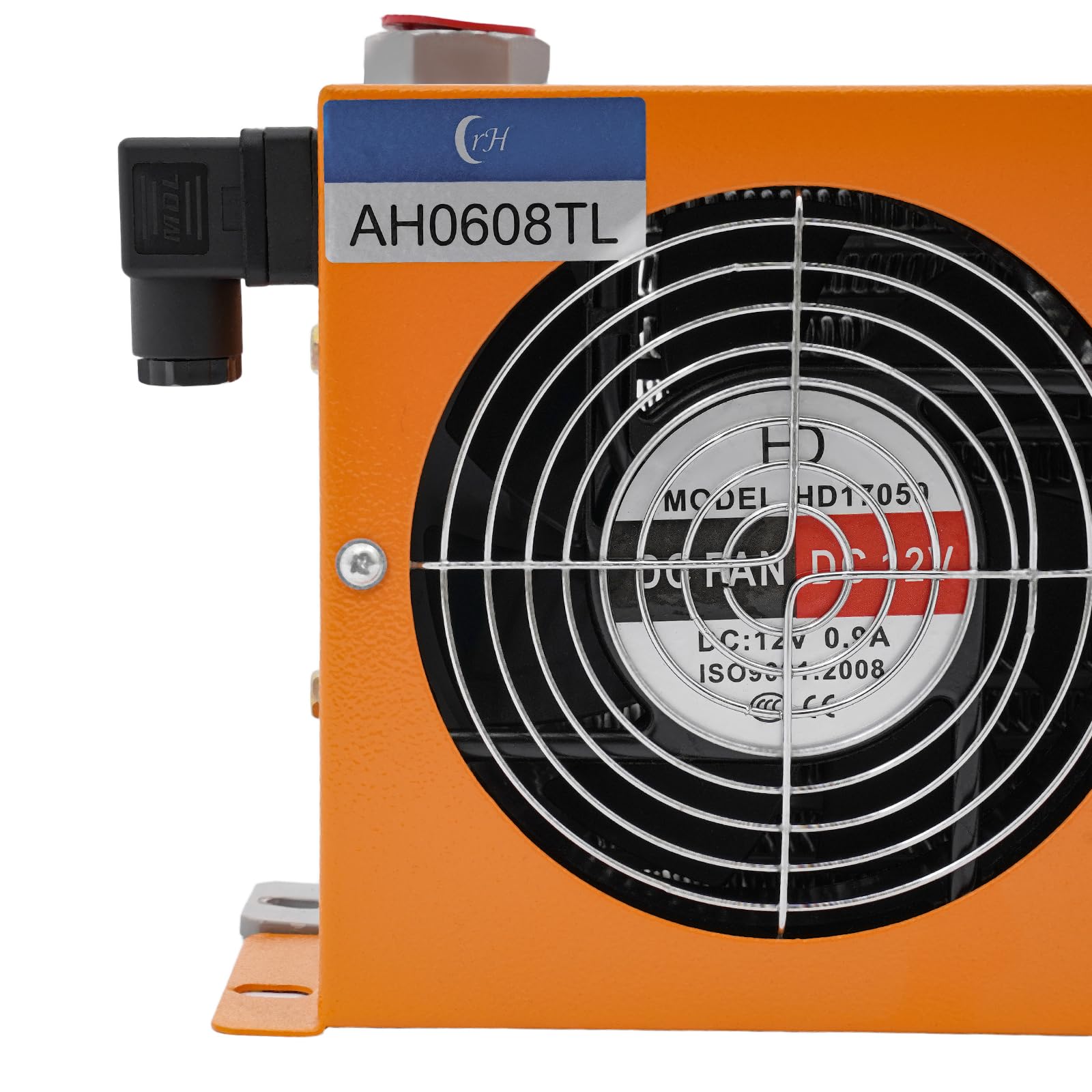 Refrigeratore dell'olio idraulico, CC 12 V, doppia ventola 60 l/min, refrigeratore dell'olio raffreddato ad aria, ≤ 2 MPa, 3000 kcal/h, raffreddato ad aria, per sistemi idraulici e trasmissioni