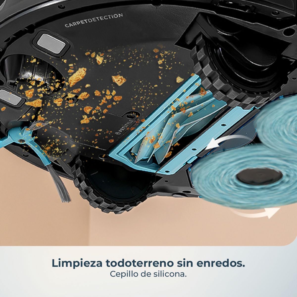 Cecotec Robot Aspirador con Base de Autovaciado e IA Conga Y100 X-Treme. 20000Pa, Navegación Láser e Inteligencia Artificial, 20000Pa, Base de 2.8L, Autonomía hasta 220m², Control App 3.0