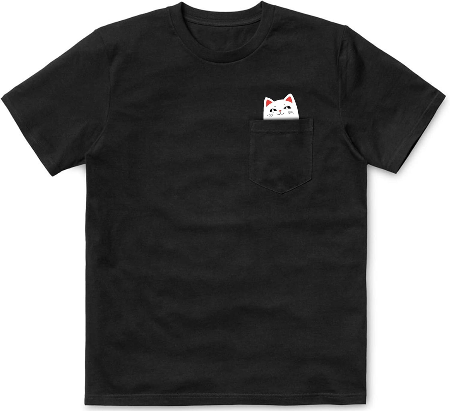 Cat Middle Finger Pocket T-Shirt for Cat Lovers Liberia Ubuy