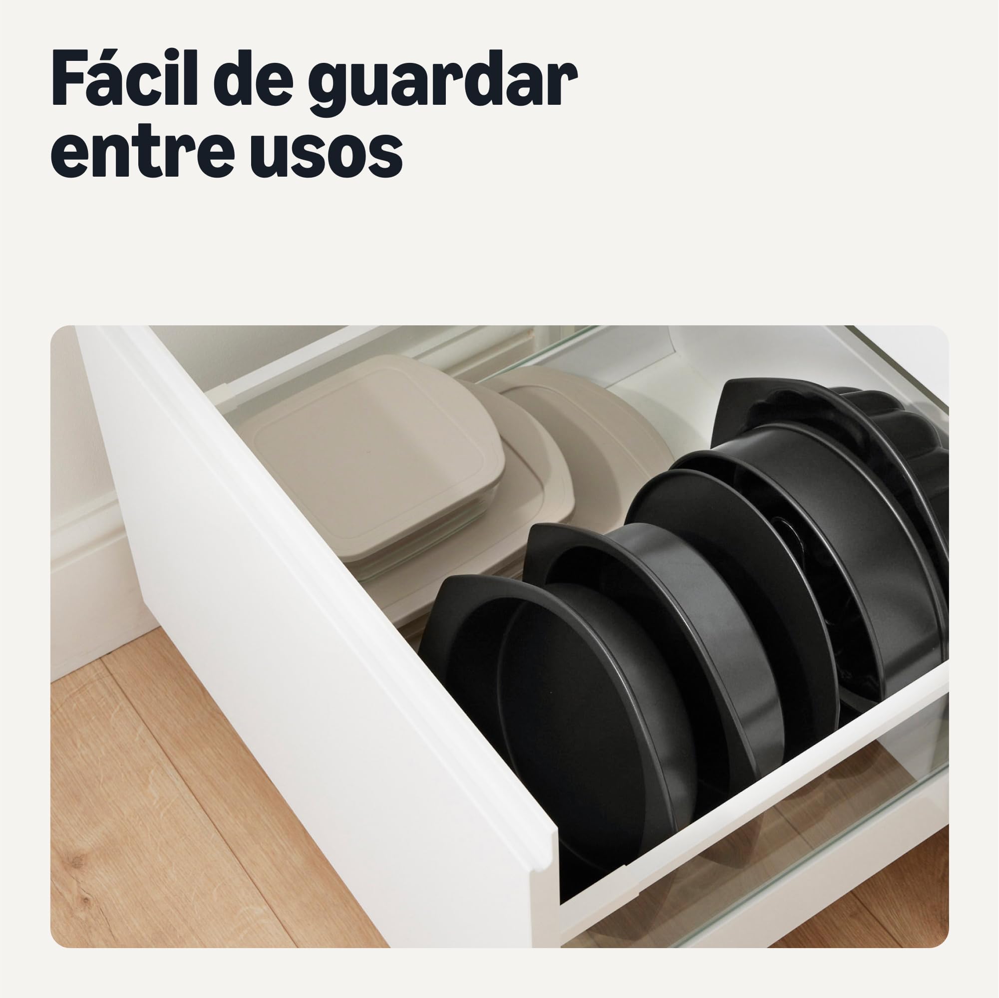 Amazon Basics Molde Desmontable Antiadherente, Apto para Lavavajillas y Horno, 25,4cm
