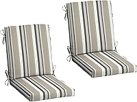 Vista 23 de Cojín para silla de comedor exterior Arden, 20 x 20 pulgadas, resistente a la lluvia, resistente a la decoloración, Alana Tile