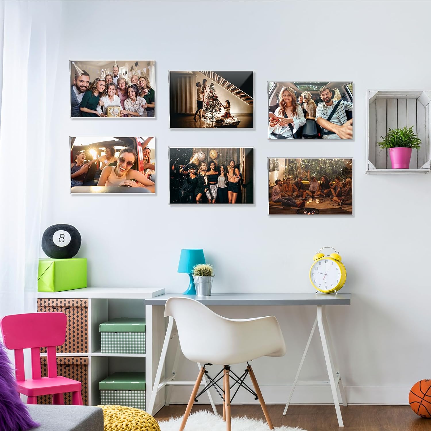 DZZ 11x14 Frame Horizontal Clear Acrylic 11 x 14 picture frame,High Transparent Photo Frame,frames 11x14 for Photo Poster Canvas Certificate Document Gallery (6 Pack)