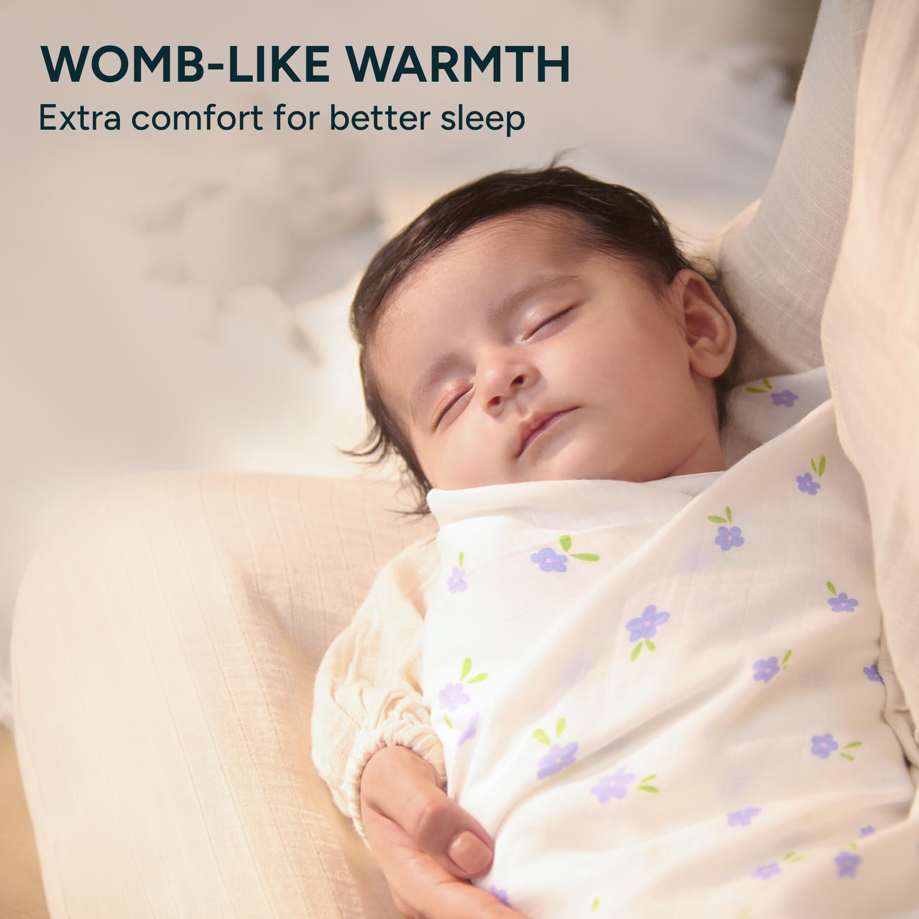 Organic Cotton Swaddle - Extra Large for Baby -6 Organic Cotton Swaddle - Extra Large for Baby -6
