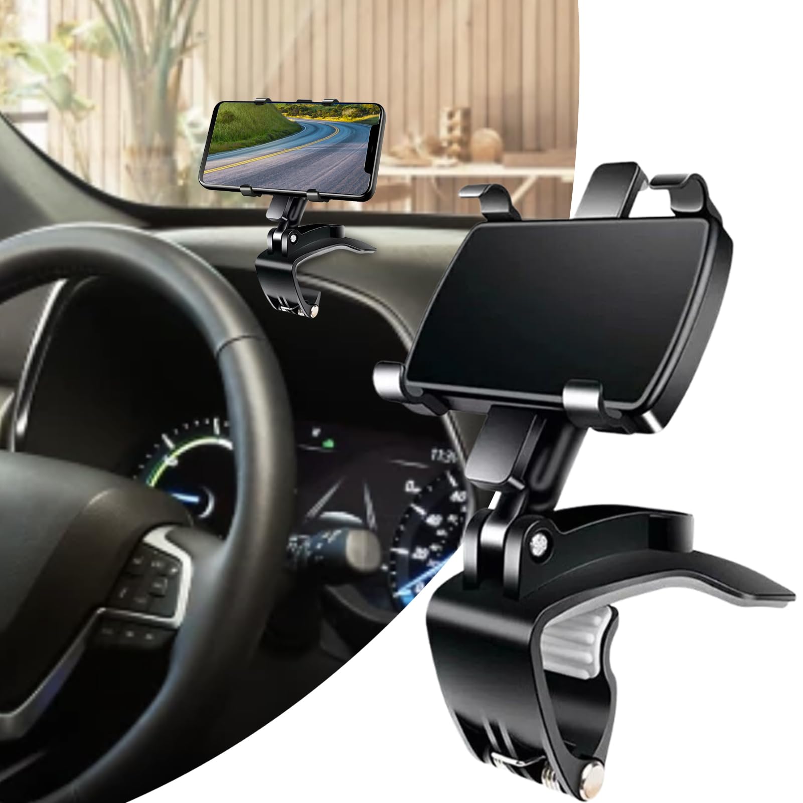 Supporto per telefono da auto Auto Antivibrazione | Supporto Per Cellulare Da Cruscotto Auto Per Berlina, SUV, Camion, Rimorchio, Camper, GPS, Navigazione, Cruscotto, Bocchetta