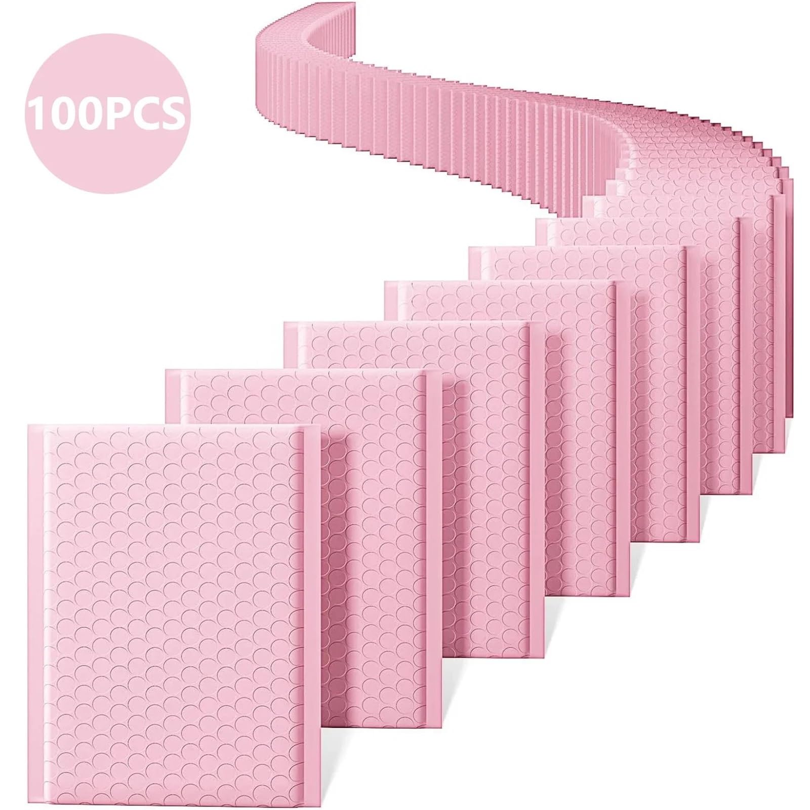 100 pièces sacs d'expédition paquets fournitures d'emballage sac bulle Mailer petite entreprise enveloppe expédition Mailers pour CD & Bijoux(Black,13 * 18cm)
