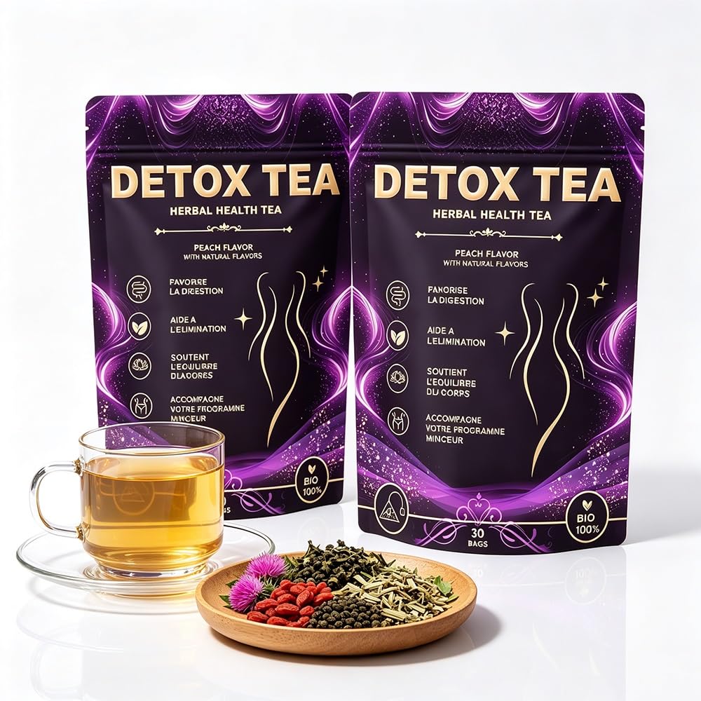 Tè disintossicante alle erbe biologico for adulti Delicato benessere | Supporto for la pulizia naturale for la cura quotidiana delle donne(2pcs)