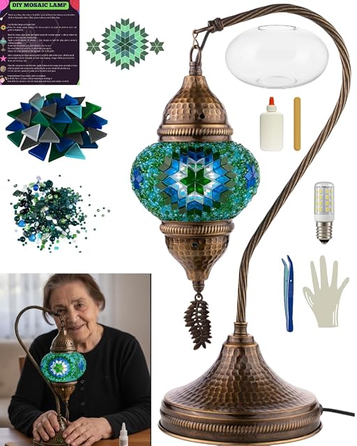 DEMMEX Kit de lámpara de mosaico turco DIY
