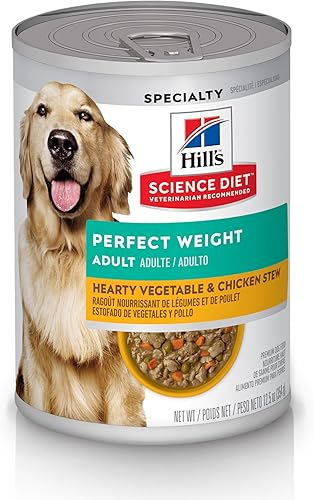 Hills Science Diet Canned Wet Dog Food Adult Perfect Weight for Weight Management Pack of 12