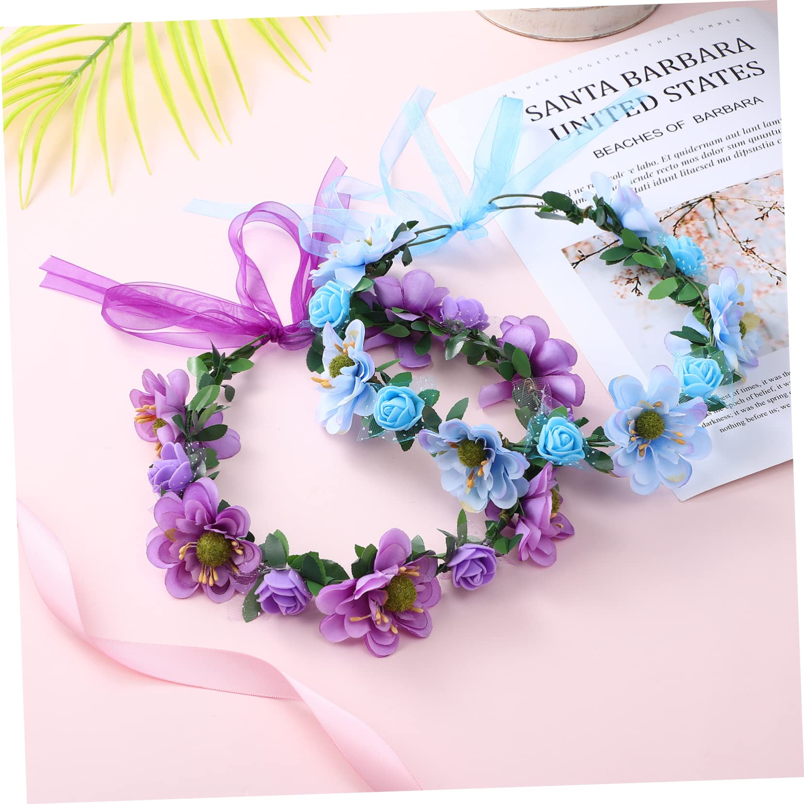 minkissy 10pezzi Fasce Floreali Regolabili Per Cerchietti Con Artificiali Per Matrimonio e Addii Al Nubilato Accessori Per e Damigelle