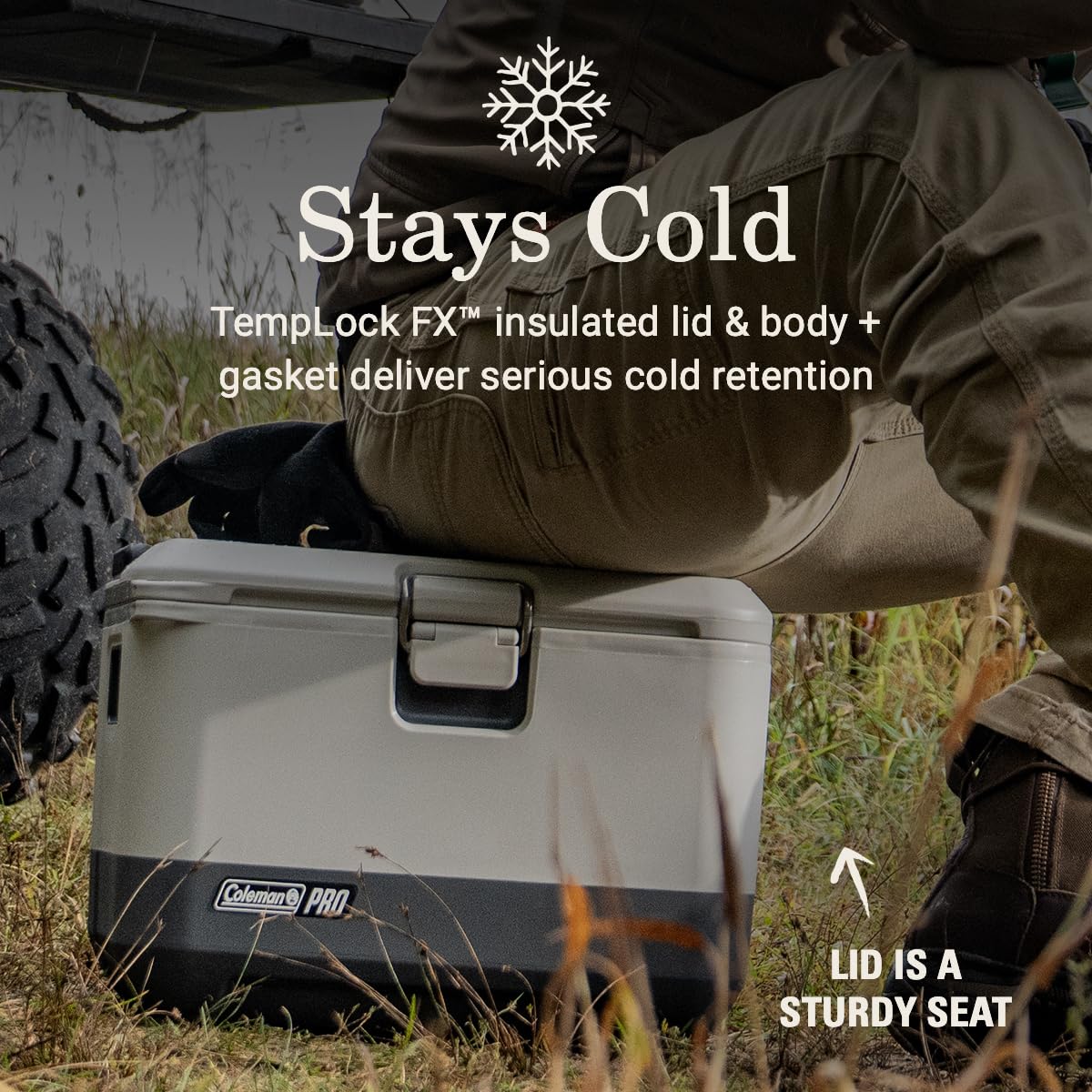Amazon | Coleman Pro 高耐久 17クォート 超軽量 プレミアムハードクーラーランチボックス 極厚断熱材で氷を何日もキープ。 |  Coleman(コールマン) | クーラーボックス