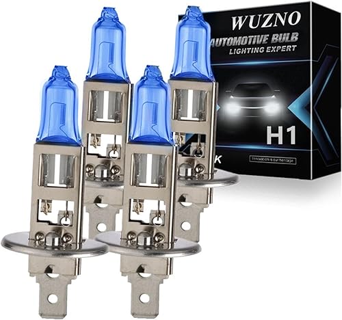 Miniatura 9 de Bombilla halógena H1 para faros delanteros/luces antiniebla, 12 V, 55 W, blanca, 5000 K, 64150, 12258, repuesto de bombillas para faros delanteros