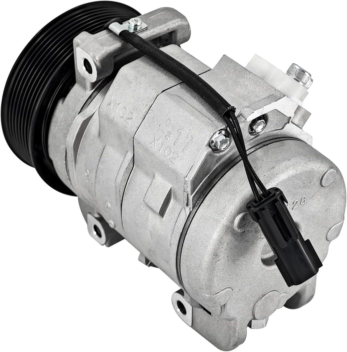 AC Compressor w/Clutch Compatible with Dodge Ram 2500 3500 4500 5500 L6 6.7L Diesel 2010-2015 8 Grooves Replace RL111444AB RL11144AB 55111444AB 178313