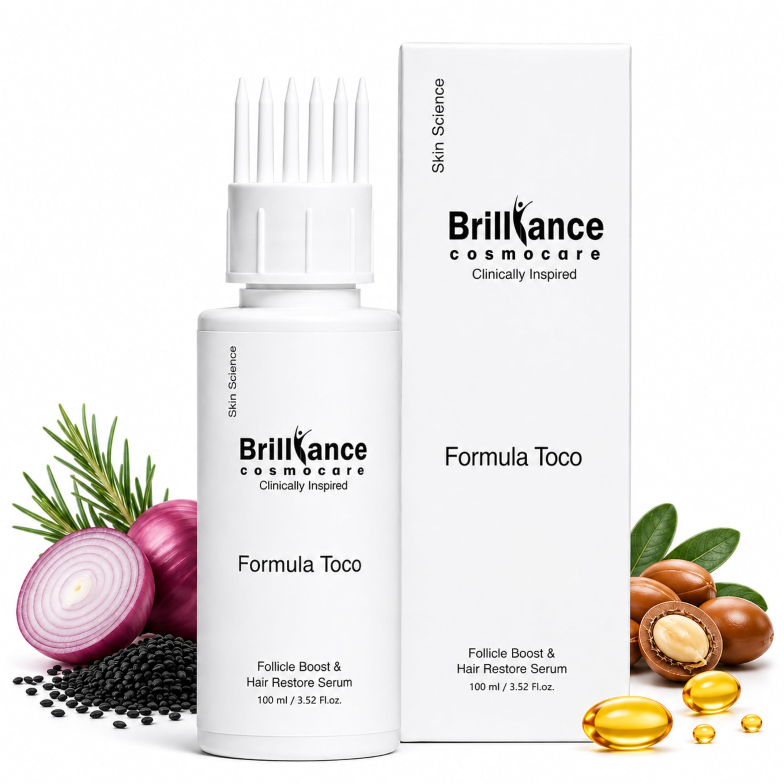 Brilliance Cosmocare Hair Oil for Men and Women with Vitamin E and Essential Oil 100ml-picture-30