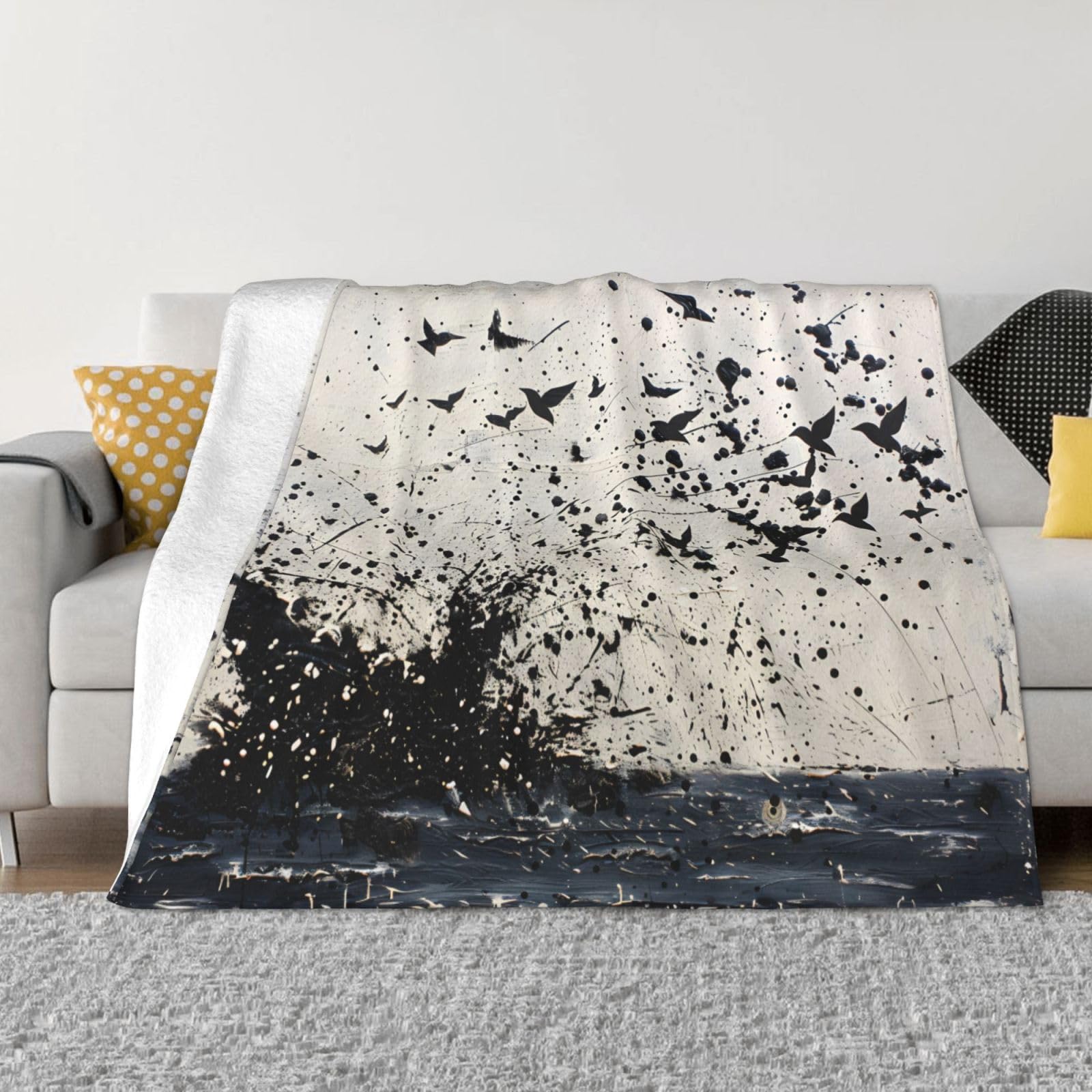 Couverture polaire douce flanelle toutes saisons plaid lit canapé PHAYAH 203x152