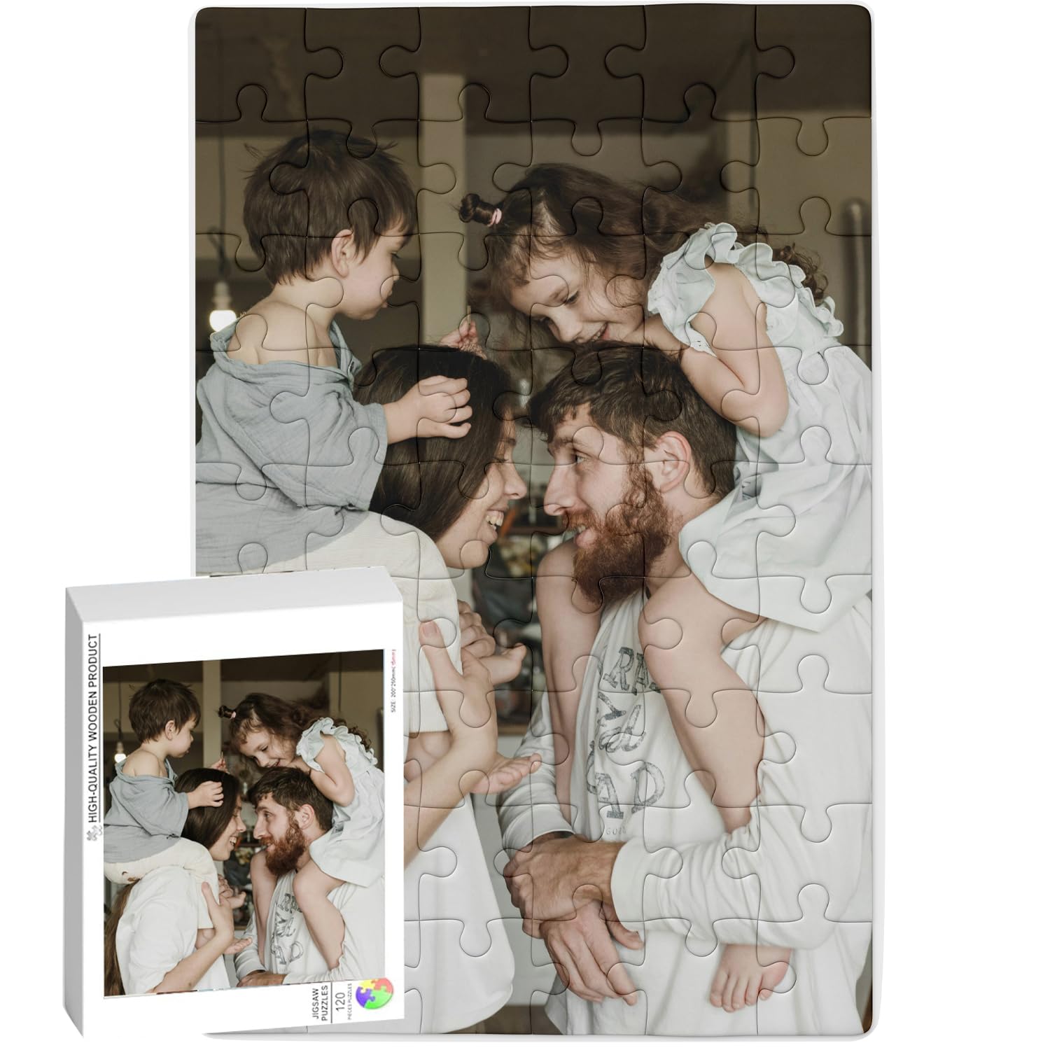 Puzzlo Custom Photo Puzzle - 120 To 1000 Pieces, Upload Your Own Picture For A Personalized Gift