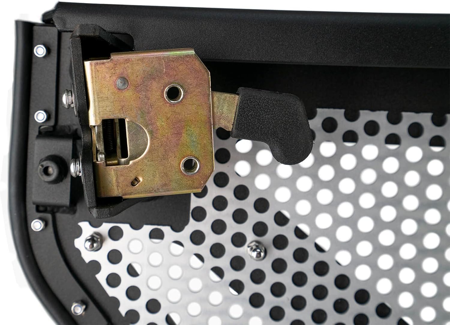 DV8 Offroad Rear Half Doors With Aluminum Mesh for 2018-2025 Jeep Wrangler JL & 2020-2025 Jeep Gladiator JT | Rear Set | Paintable Aluminum Mesh Screens | Locking Door Latches