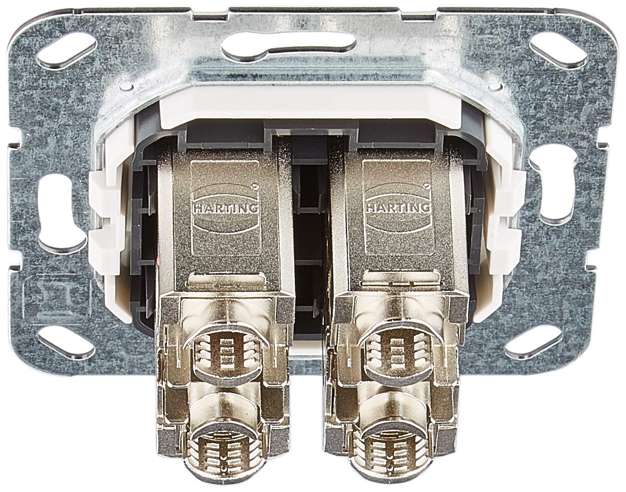 Gira 569903 MJ RJ45 Cat 6A 10 Go 4 compartiments LSA Plus Blanc pur