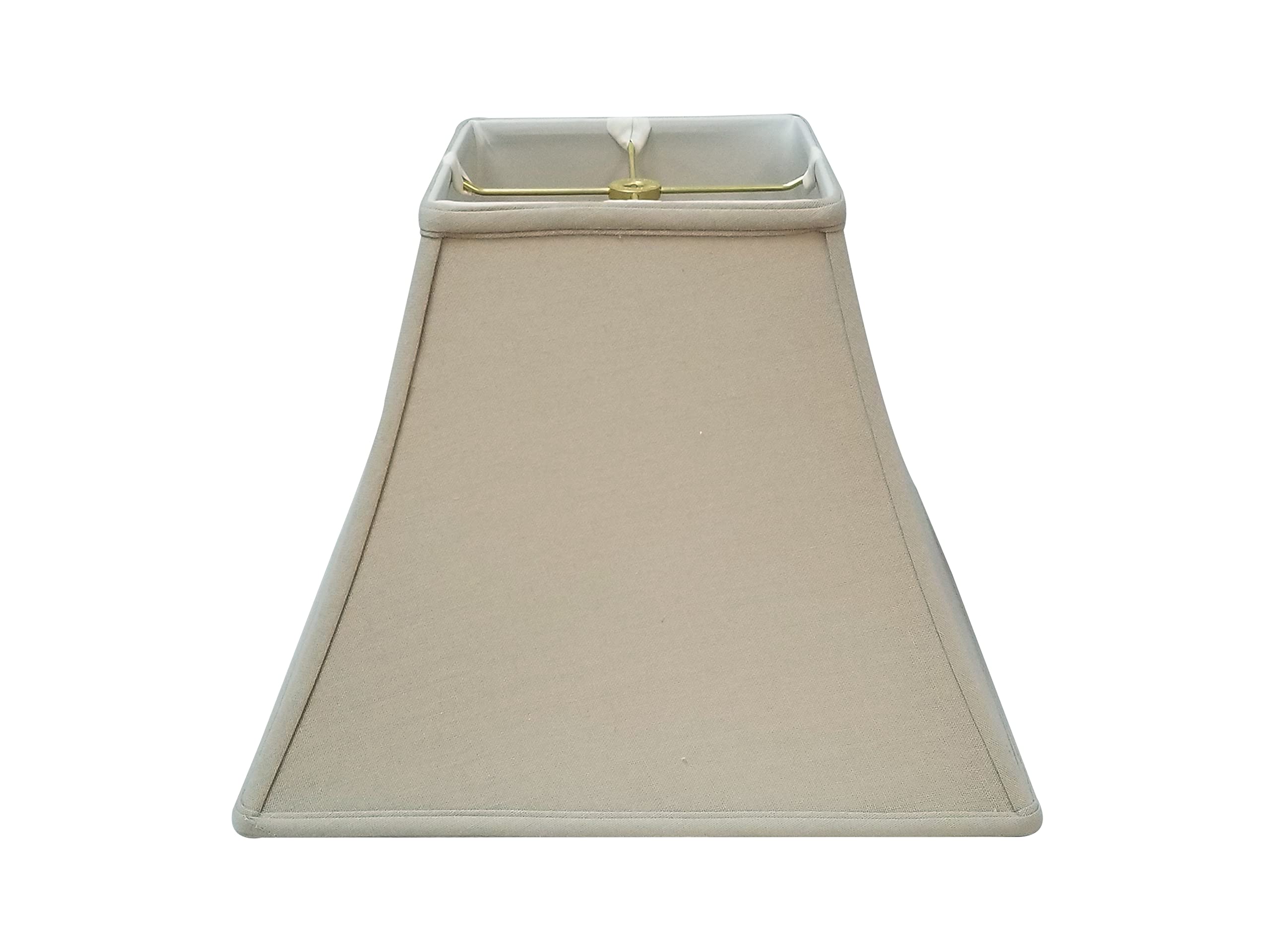 Royal Designs, Inc. Regal Square Bell Lamp Shade, 5 x 10 x 9, Linen Beige (BSO-715-10LNBG)