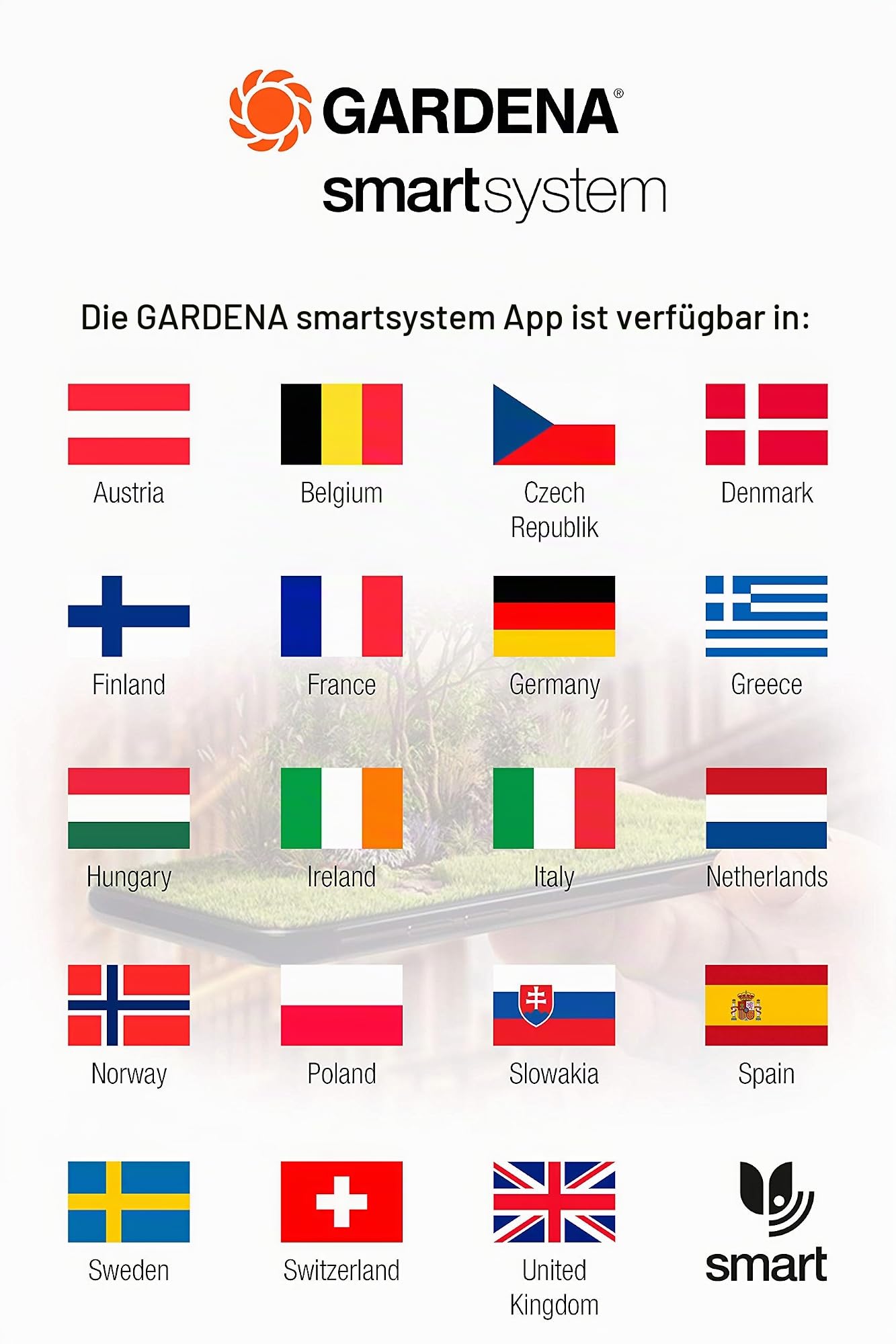 Gardena smart Sensor: misst Bodenfeuchte, Lichtstärke, Außentemperatur per smart App für iOS und Android, kann in die Bewässerungssteuerung integriert werden (19030-20)