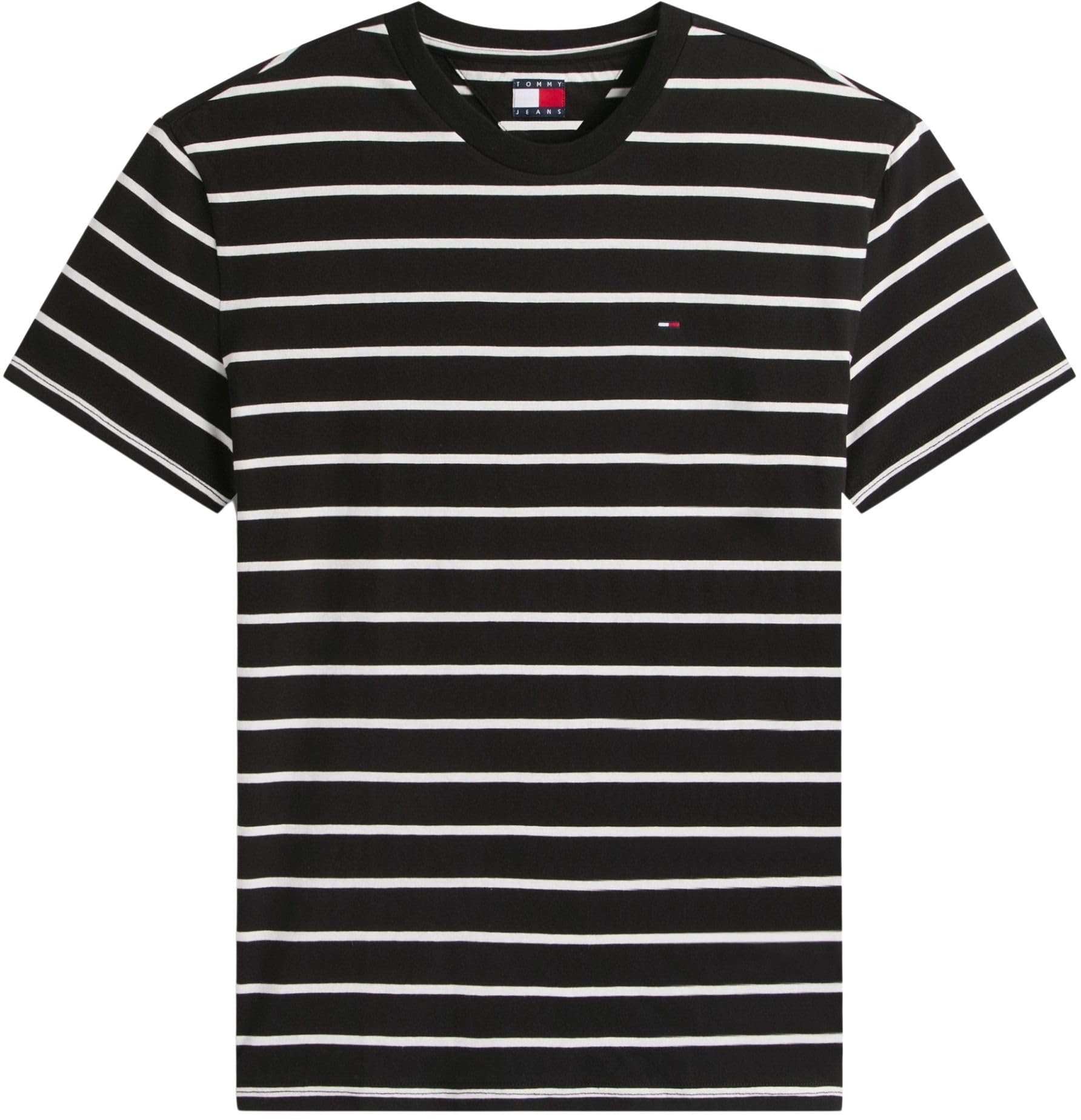 Tommy Jeans Tjm Reg Stripe SS Tee Ext Dm0dm22544 Maglietta S/S Uomo (Pacco da 1)