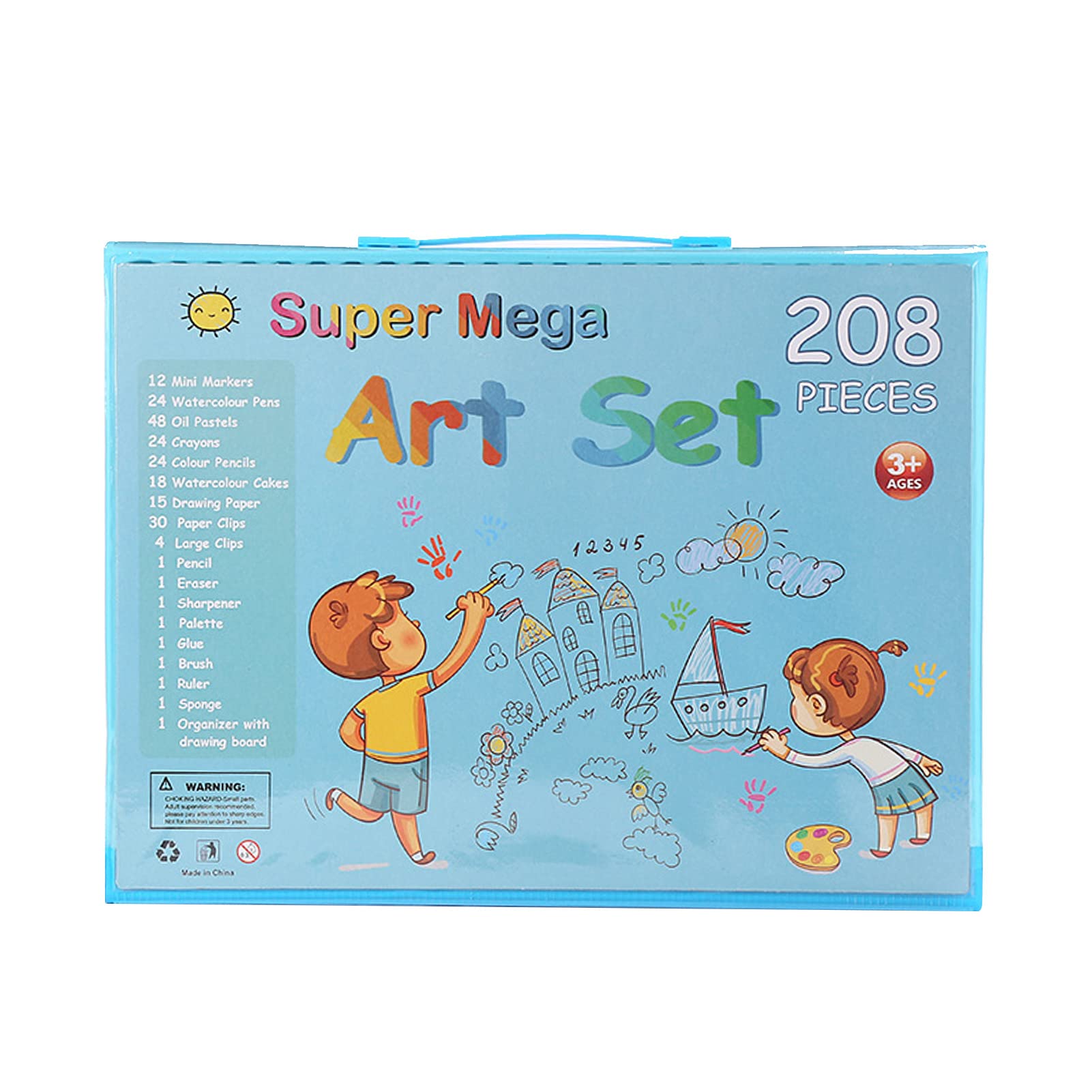Kit Complet D'art de Dessin de 280 Pièces, étui de Voyage en PVC de Conception Professionnelle pour Artistes