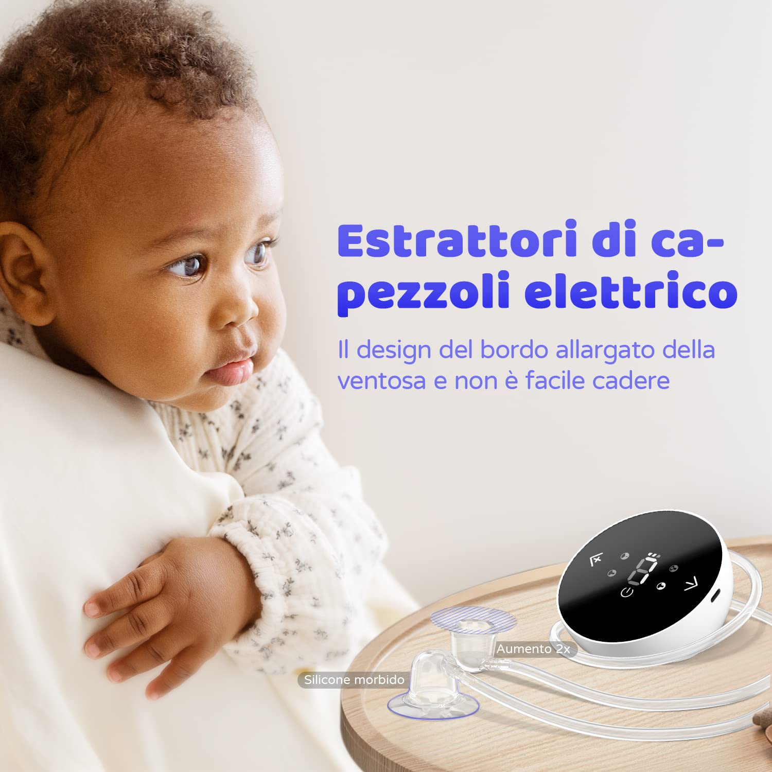 Correttore elettrico per capezzoli, pompa portatile per capezzoli, estrattore capezzolo invertito, ventose ricaricabili per capezzoli piatti, affondati e corti, massaggi capezzoli, 4 pezzi