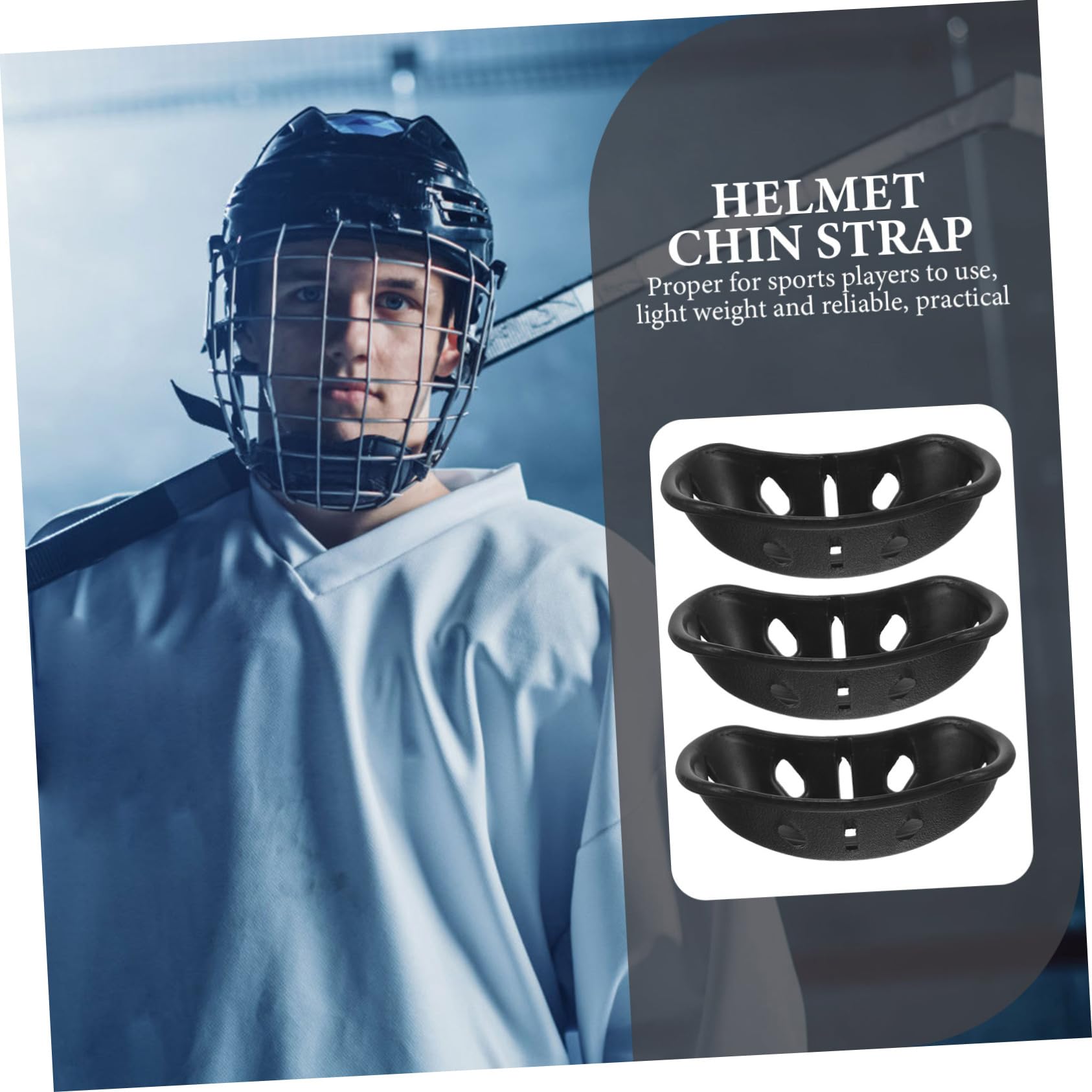 WOONEKY Safety Chin Pad Portable Chin Pad for Helmets Easy to Use Chin Pad for Football