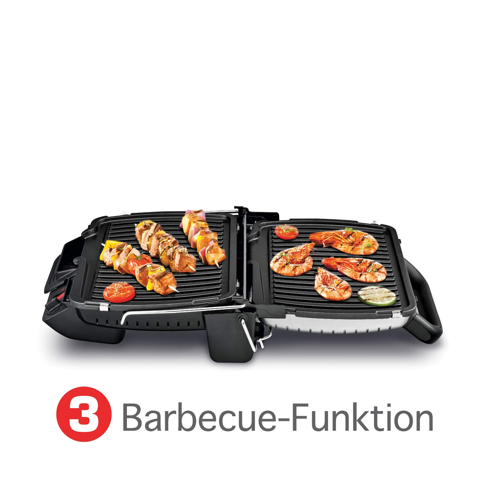 Tefal Comfort Parrilla de Contacto, 2000 W, 1 Liter, 51 Decibeles, Acero Inoxidable, Plateado