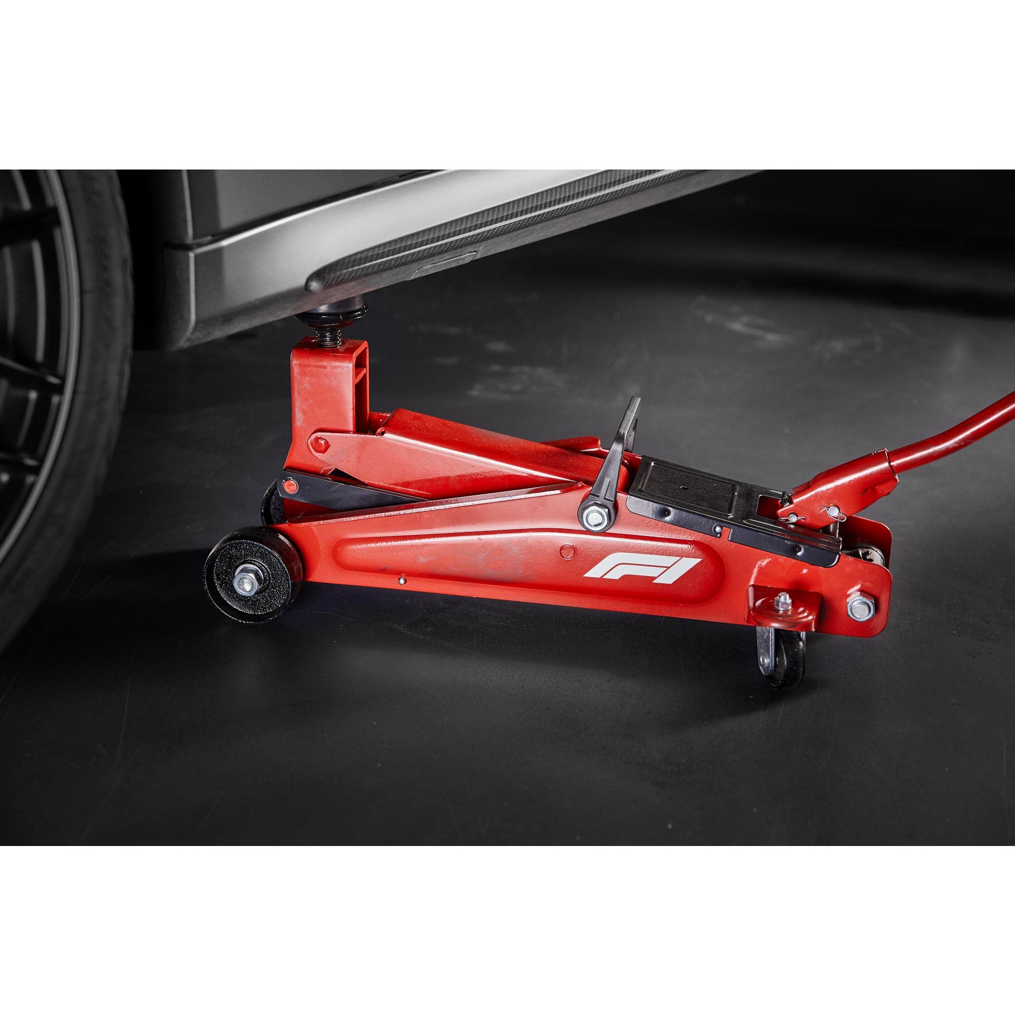 Cric Idraulico Formula 1 Da 3 Tonnellate - Per SUV, Sella Girevole 360°, Ruote Orientabili - Foto 8