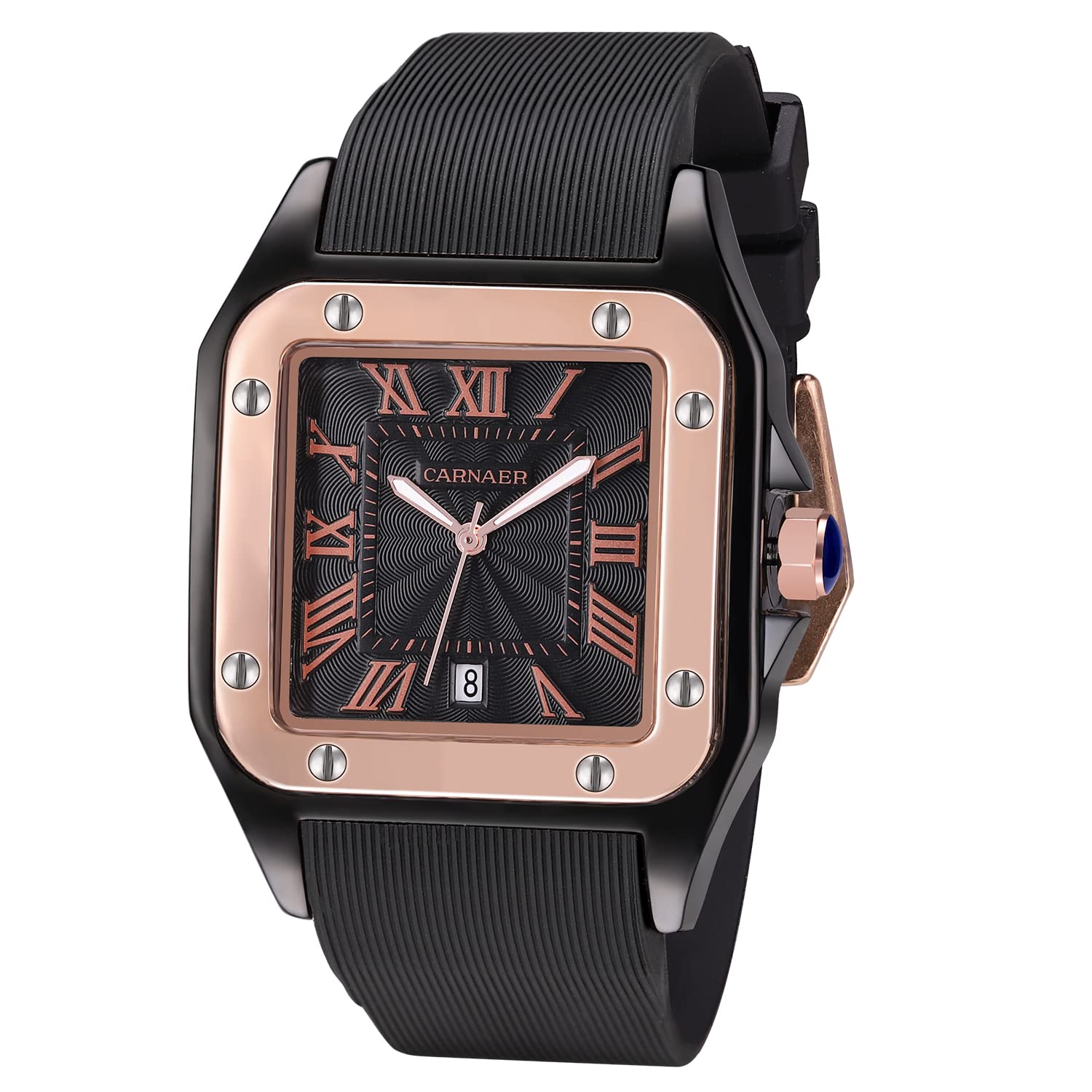 SIBOSUN Mens Wrist Watch Square Watch Minimalist Analog Fashion Quartz Watches for Men Silicone Straps Square Dial Black Business Casual Daily Men Watch, 76 Black, 2. Black (B0BR3T3HNH) Amazon Price History, Amazon Price Tracker