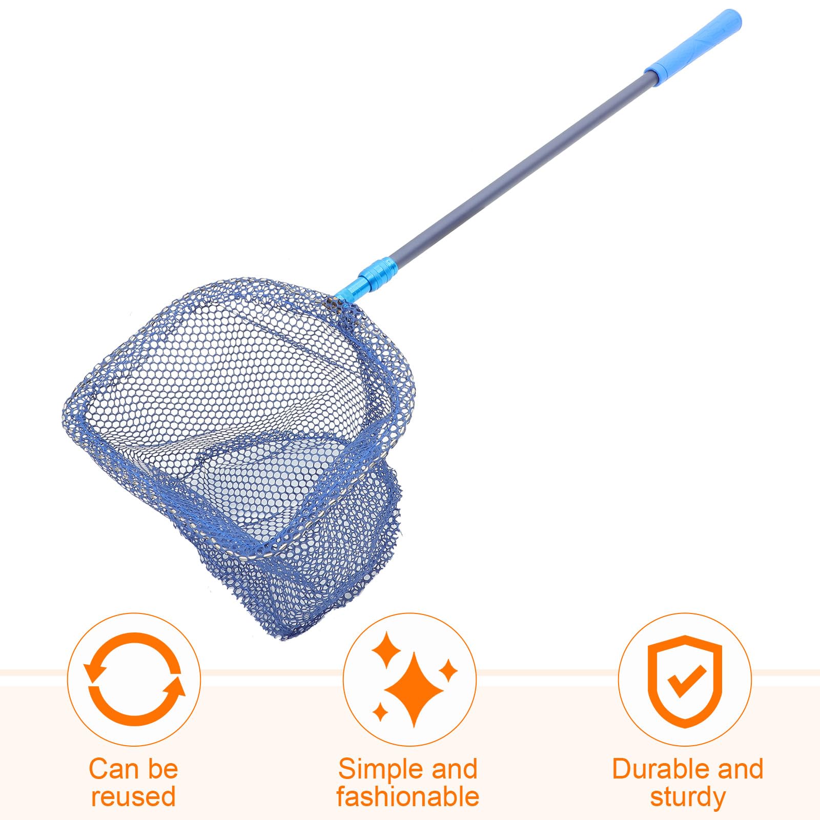 MAGICLULU Recolector de Balones de Ping Pong Portátil Red Extensible, Mango de Fibra de Carbono, Capacidad Grande para Tenis de Mesa y Uso en Entrenamiento Deportivo