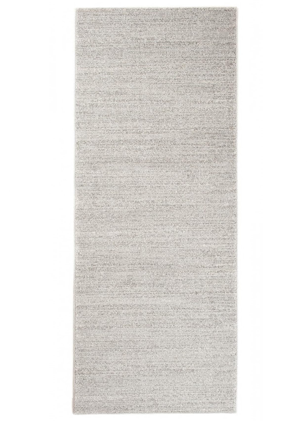 Tapiso Sari dywan na metry, do salonu, sypialni, kuchni, korytarza, mostek na wymiar, szary, szarobrązowy, jednokolorowy, krótkie runo, melanż, Ökotex 100 x 370 cm