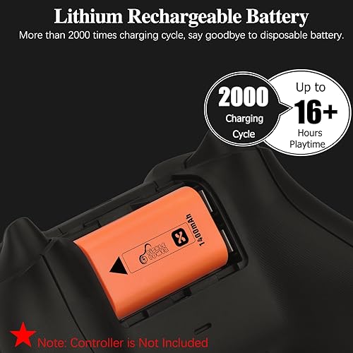 Miniatura 3 de Batería recargable de litio para Xbox Series XS y Xbox One, batería 2X1400mAH para Xbox Series XS, Xbox OneXSElite