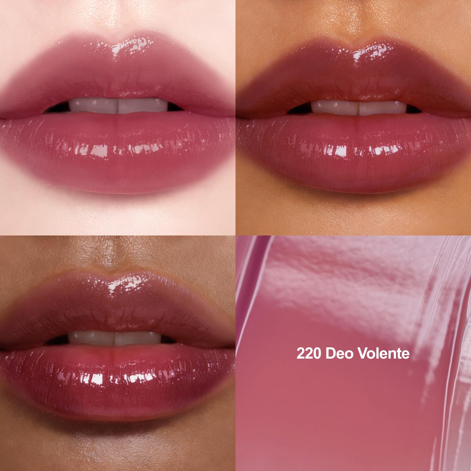 DINTO Blur-Glowy Lip Tint - Glossy Finish, Hydrating, Long Lasting, Lightweight Texture, Non-Sticky, Vegan & Cruelty-Free, K beauty (220 Deo Volente, 0.11 fl.oz) - Image 2