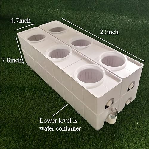 Miniatura 2 de Kit de cultivo hidropónico de 6 plantas para plantar verduras, hierbas, bayas, cesta de plantas de 3.7 pulgadas (D)*3 (H) pulgadas sin bomba de agua