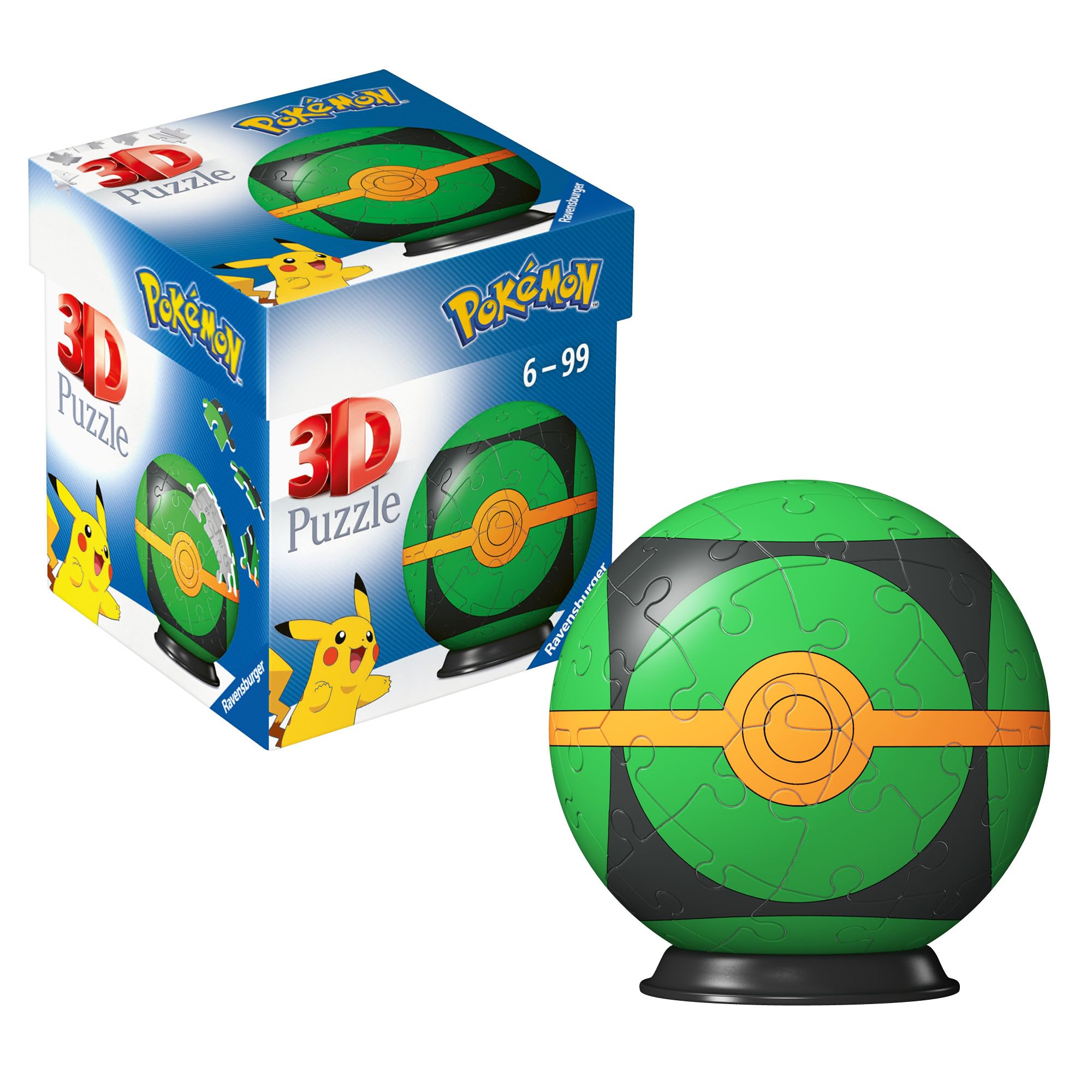 Ravensburger Pokemon Dusk Ball - 3D Jigsaw Puzzle for Kids Age 6 Years Up - 54 Pieces - No Glue Required - Pokeball