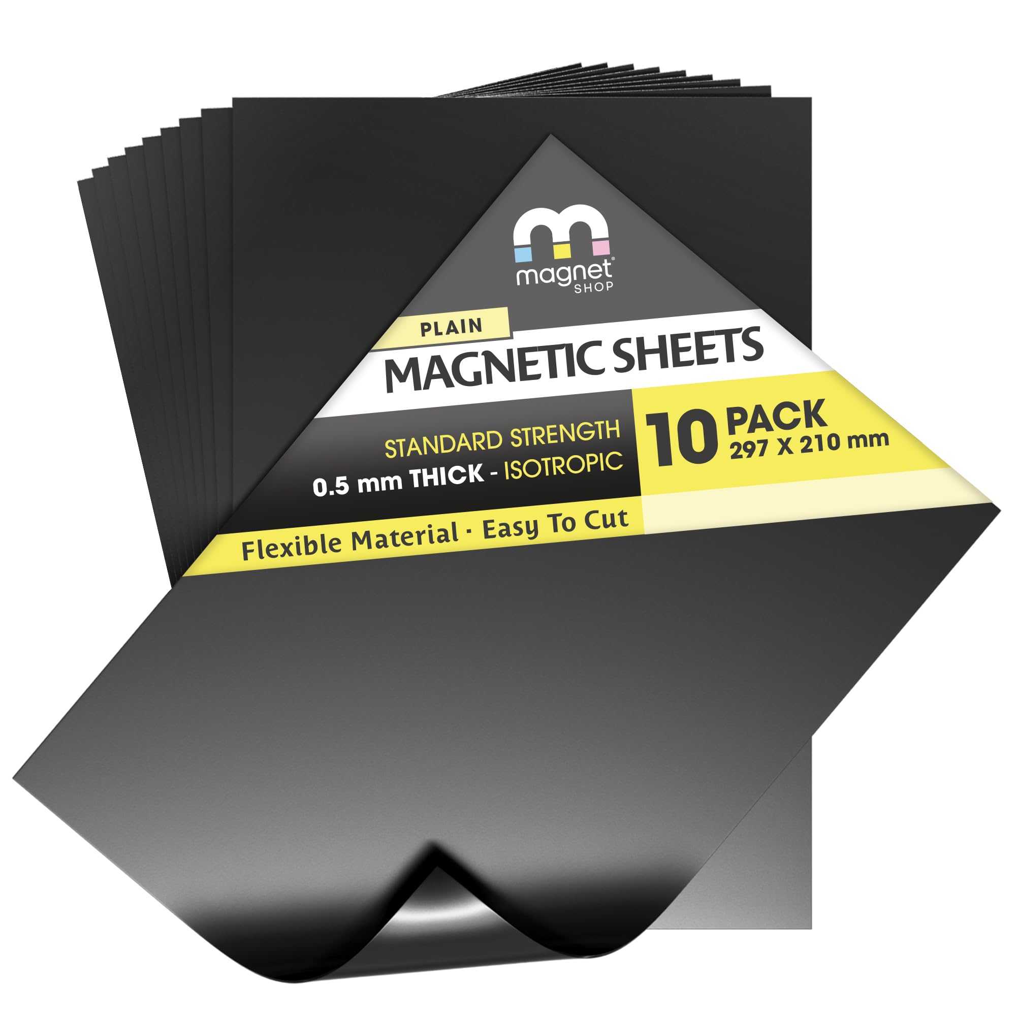 The Magnet Shop 10 Magnetic Sheets 0.5Mm for Spellbinder Dies Craft Strong Thin & Flexible A4