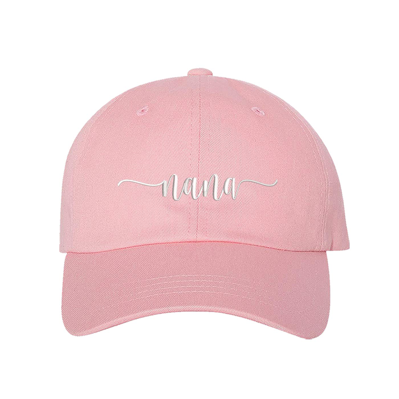 DSY Lifestyle Nana Embroidered Unisex Baseball Hat - Nana Baseball Hat (Light Pink)