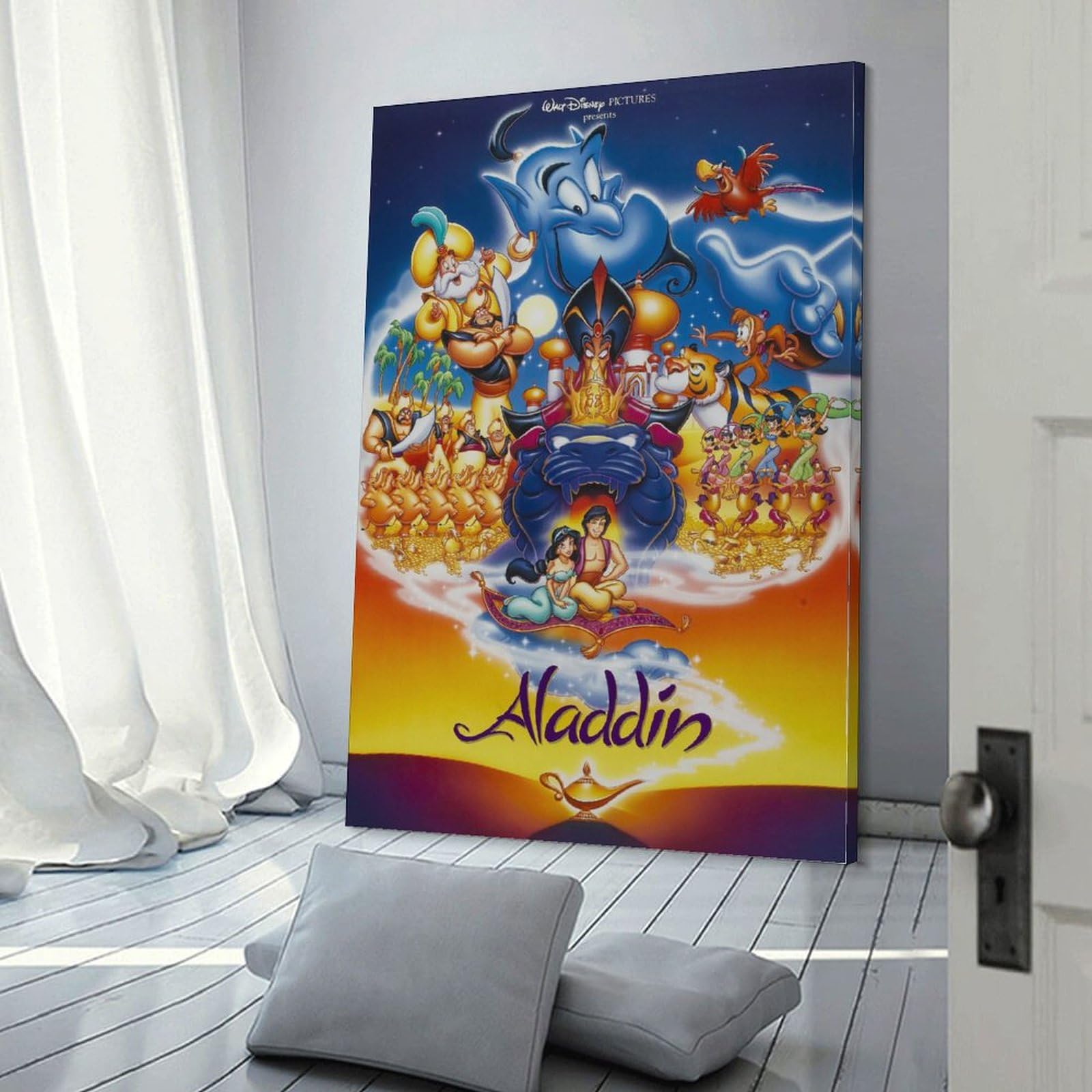 Amazon.co.jp: Aladdinアラジン映画ポスタースコットウィンガーロビン